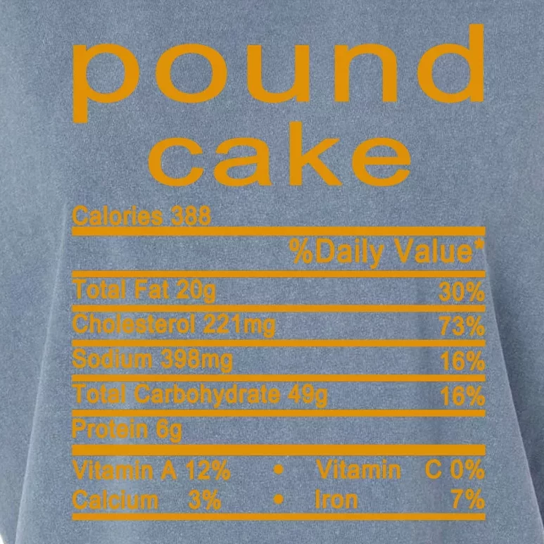 Pound Cake Nutrition Facts Label Garment-Dyed Women's Muscle Tee