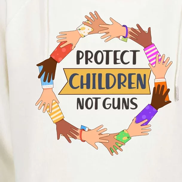 Protect Children Not Guns Womens Funnel Neck Pullover Hood