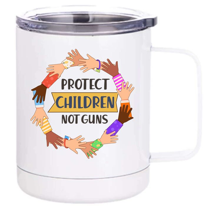 Protect Children Not Guns Front & Back 12oz Stainless Steel Tumbler Cup