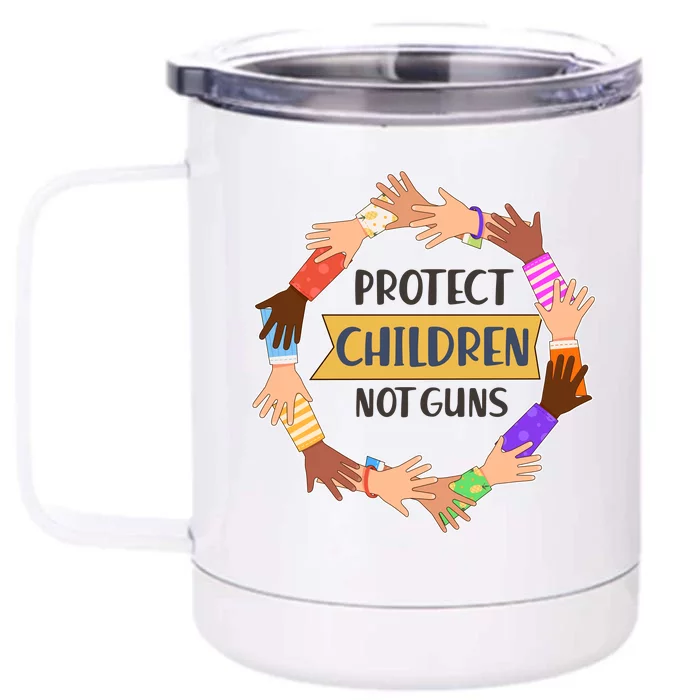 Protect Children Not Guns Front & Back 12oz Stainless Steel Tumbler Cup