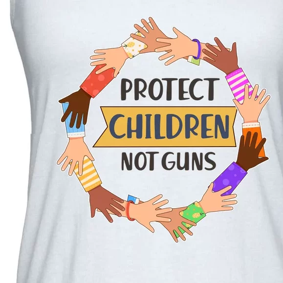 Protect Children Not Guns Ladies Essential Flowy Tank