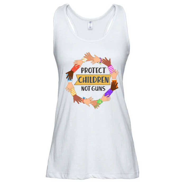 Protect Children Not Guns Ladies Essential Flowy Tank