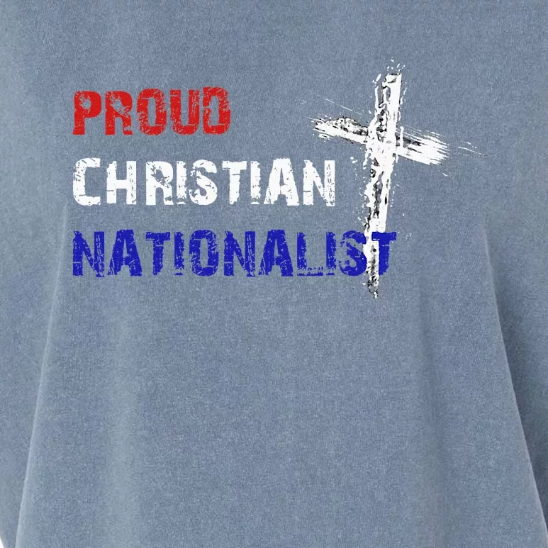 Proud Christian Nationalist Garment-Dyed Women's Muscle Tee