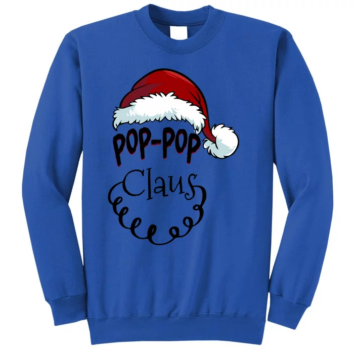 Poppop Claus New Christmas Santa Claus Gift Tall Sweatshirt