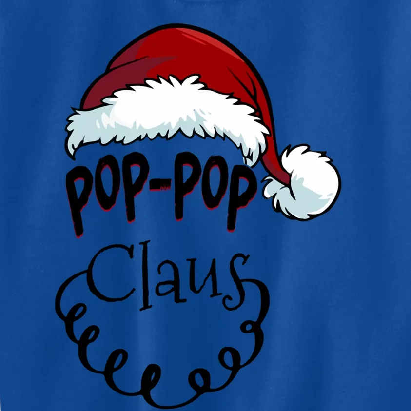 Poppop Claus New Christmas Santa Claus Gift Kids Sweatshirt