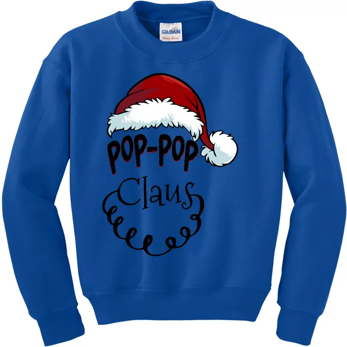 Poppop Claus New Christmas Santa Claus Gift Kids Sweatshirt