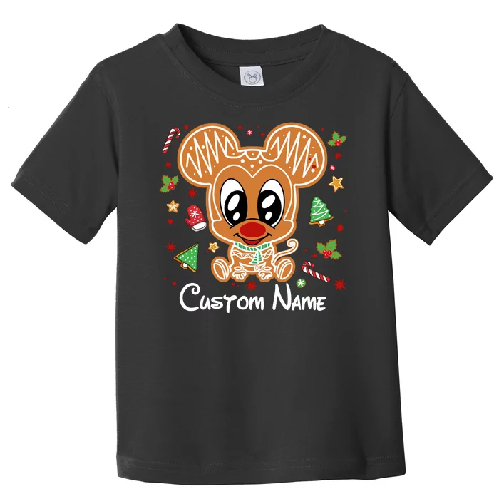 Personalized Custom Name Cute Mouse Family Christmas Toddler T-Shirt