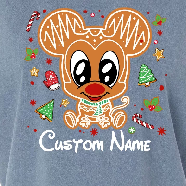 Personalized Custom Name Cute Mouse Family Christmas Garment-Dyed Women's Muscle Tee