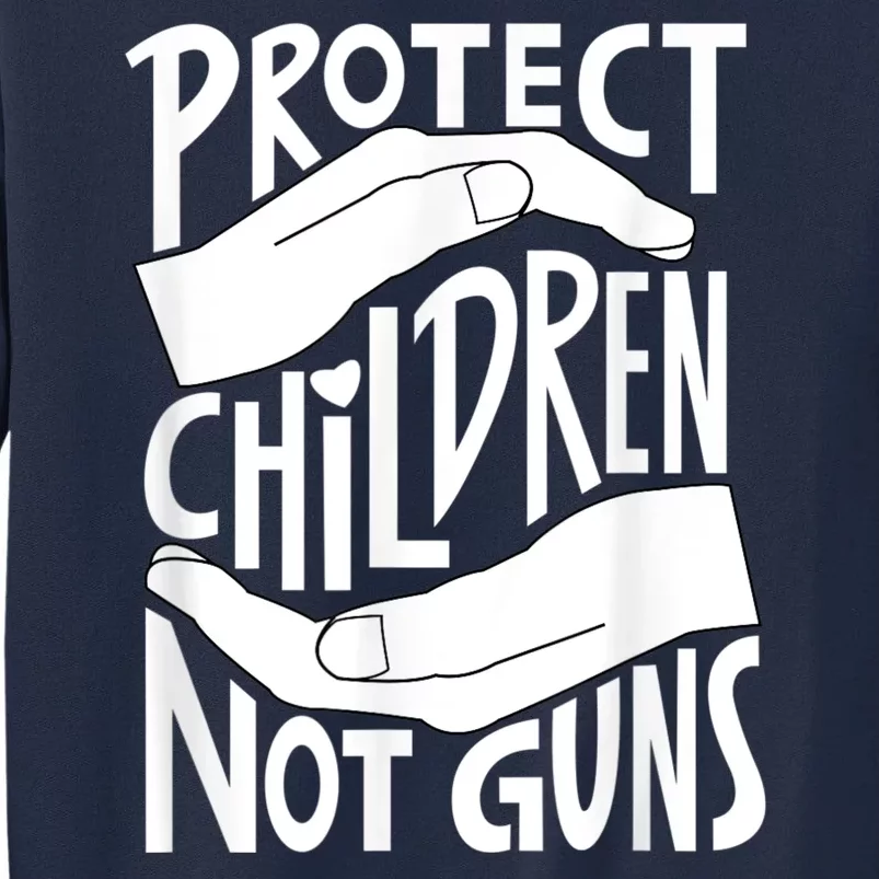 Protect Children Not Guns Orange Tall Sweatshirt