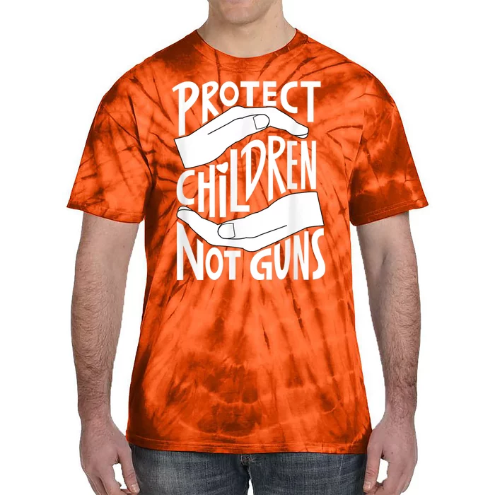 Protect Children Not Guns Orange Tie-Dye T-Shirt