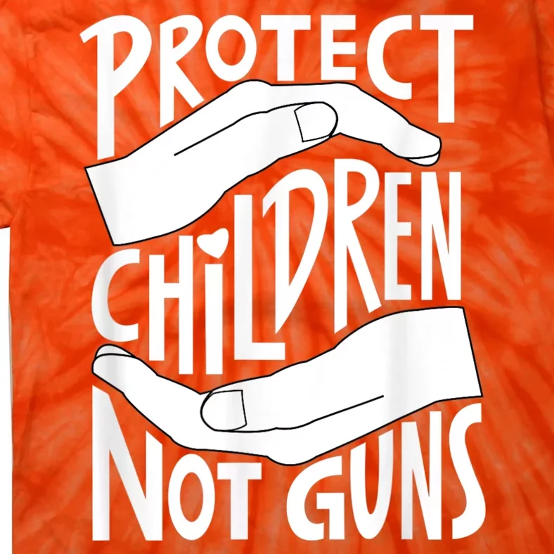 Protect Children Not Guns Orange Tie-Dye T-Shirt