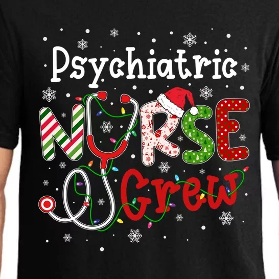 Psychiatric Christmas Nurse Crew Nursing Christmas Pattern Cool Gift Pajama Set