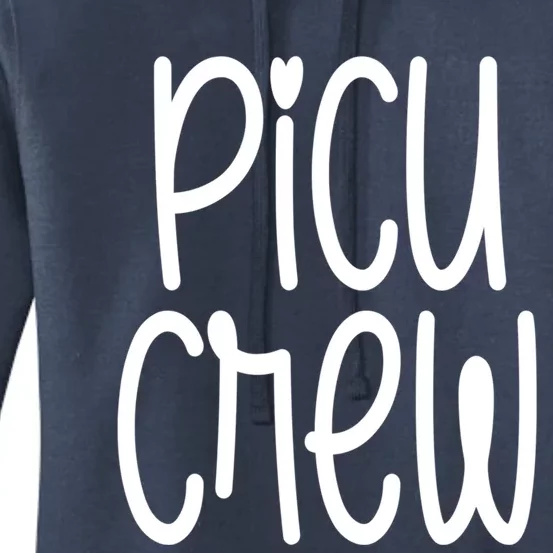 Picu Crew Nurse Nursing Pediatric Intensive Care Unit Rn Gift Women's Pullover Hoodie