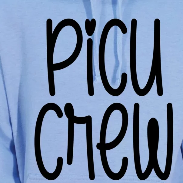 Picu Crew Nurse Nursing Pediatric Intensive Care Unit Rn Gift Unisex Surf Hoodie