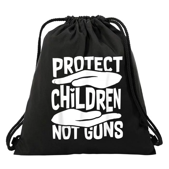 Protect Children Not Guns Wear Orange Enough Gun Violence Drawstring Bag