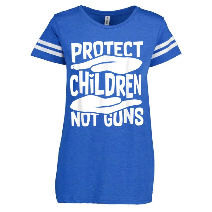 Protect Children Not Guns Wear Orange Enough Gun Violence Enza Ladies Jersey Football T-Shirt