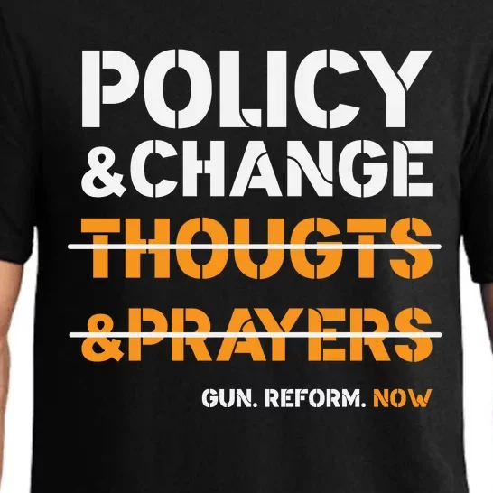 Policy & Change Not Thoughts & Prayers Graphic Plus Size Pajama Set