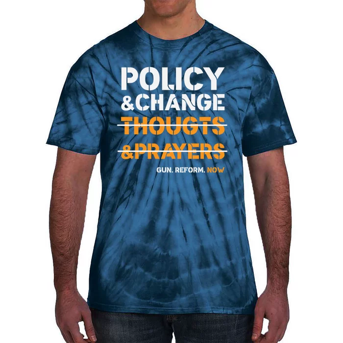 Policy & Change Not Thoughts & Prayers Graphic Plus Size Tie-Dye T-Shirt