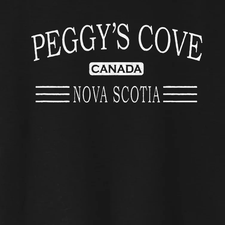 Peggys Cove N.O.V.A Scotia Canada Women's Crop Top Tee