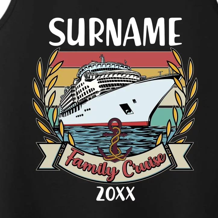 Personalized Custom Name And Year Family Cruise Performance Tank