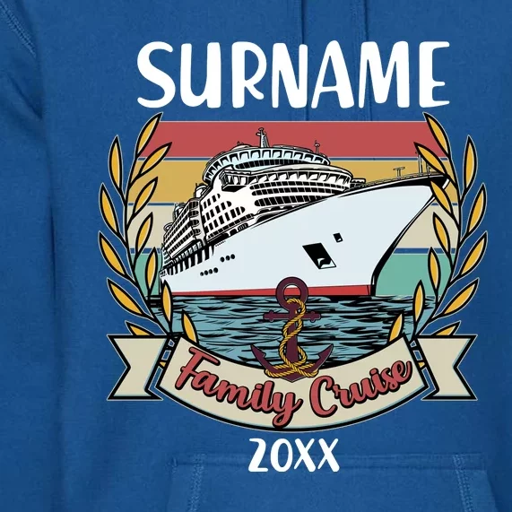 Personalized Custom Name And Year Family Cruise Premium Hoodie