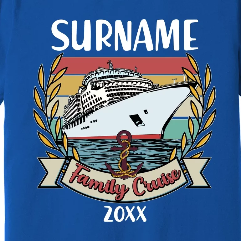 Personalized Custom Name And Year Family Cruise Premium T-Shirt