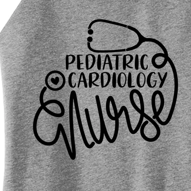 Pediatric Cardiovascular Nursing Pediatric Cardiology Nurse Funny Gift Women’s Perfect Tri Rocker Tank