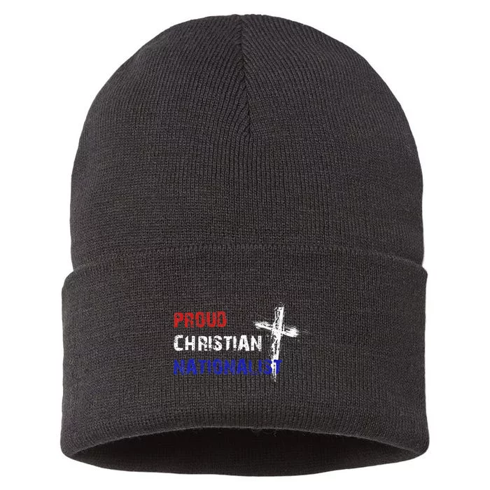 Proud Christian Nationalist Sustainable Knit Beanie