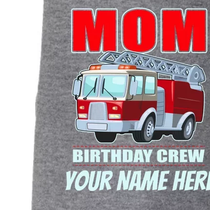 Personalized Custom Name Cute Funny Mom Birthday Crew Firetruck Doggie 3-End Fleece Hoodie