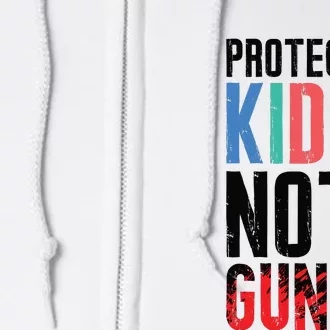 Protect Children Not Guns | March For Our Lives Full Zip Hoodie