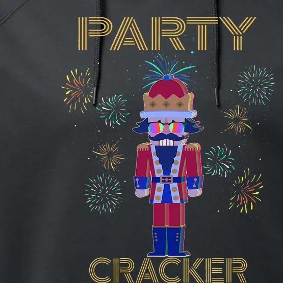 Party Cracker New Years Eve Holiday Nutcracker Squad Performance Fleece Hoodie