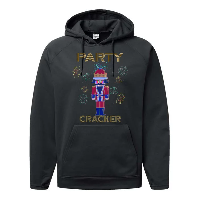 Party Cracker New Years Eve Holiday Nutcracker Squad Performance Fleece Hoodie