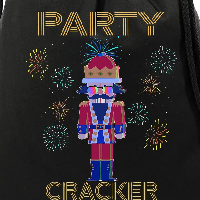 Party Cracker New Years Eve Holiday Nutcracker Squad Drawstring Bag