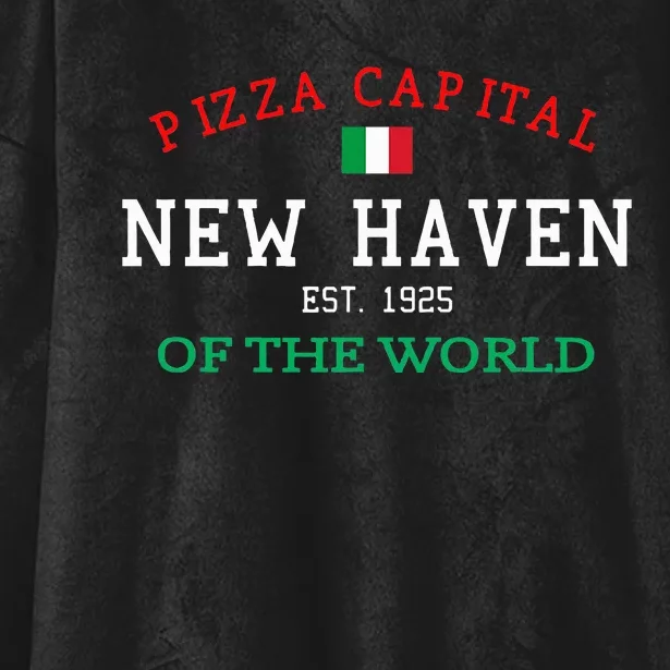 Pizza Capital Of The World New Haven Connecticut Hooded Wearable Blanket