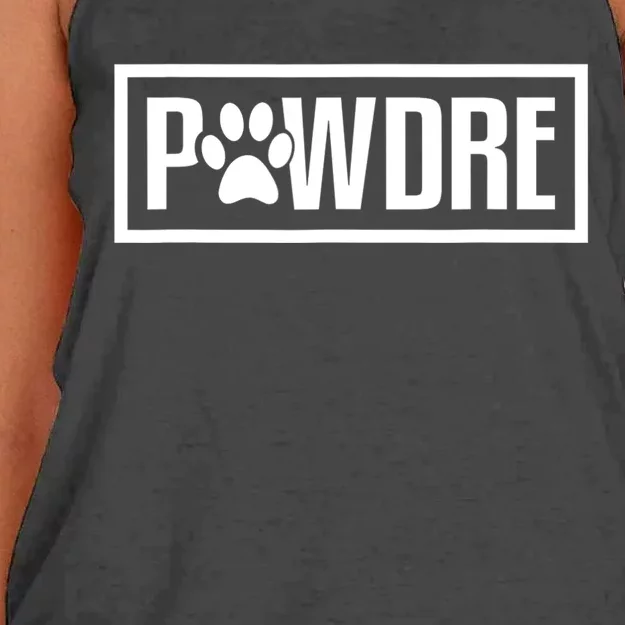 Pawdre Cat Or Dog Dad Fathers Day Gift Women's Knotted Racerback Tank