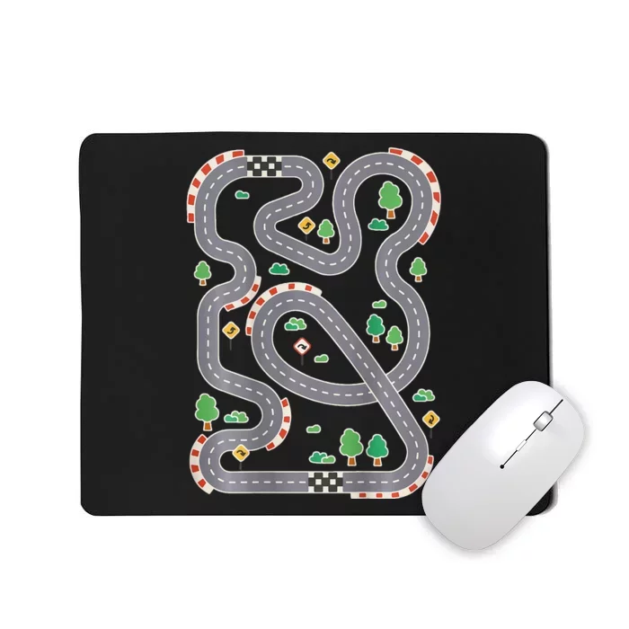 Play Cars On Daddys Back Race Track Back Massage For Dads Mousepad