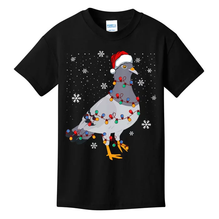 Pigeons Christmas Outfit Pigeon Breeder Christmas Girl Kids T-Shirt