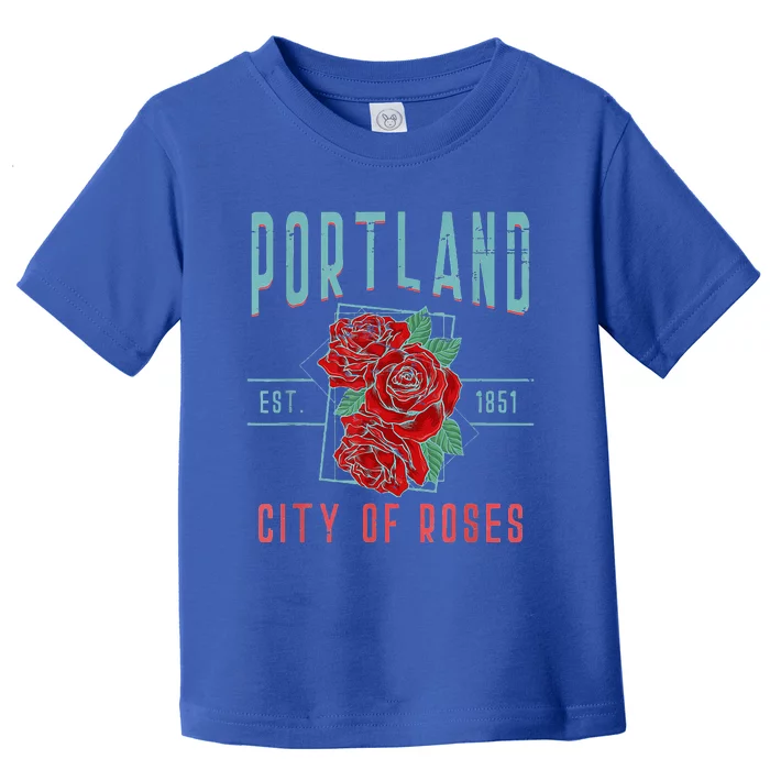 Portland City Of Roses Oregon Pdx Toddler T-Shirt