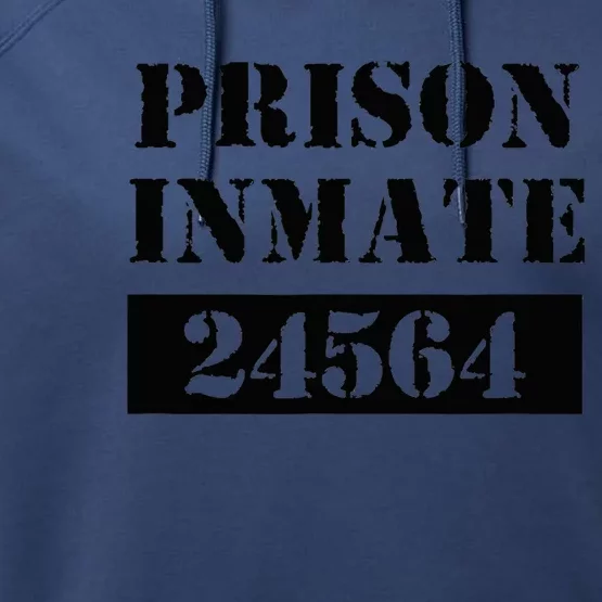 Prisoner Costume Orange Prison Uniform Halloween Jail Inmate Performance Fleece Hoodie