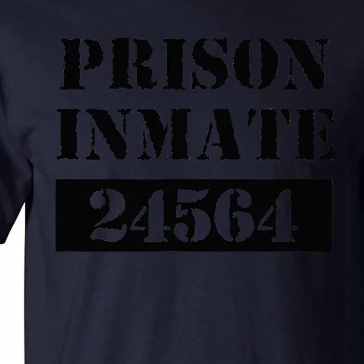 Prisoner Costume Orange Prison Uniform Halloween Jail Inmate Tall T-Shirt