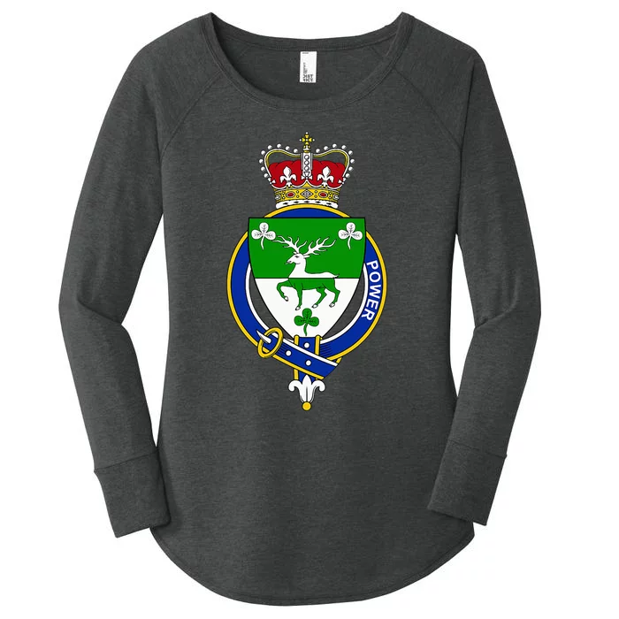 Power Coat Of Arms Family Crest Women's Perfect Tri Tunic Long Sleeve Shirt