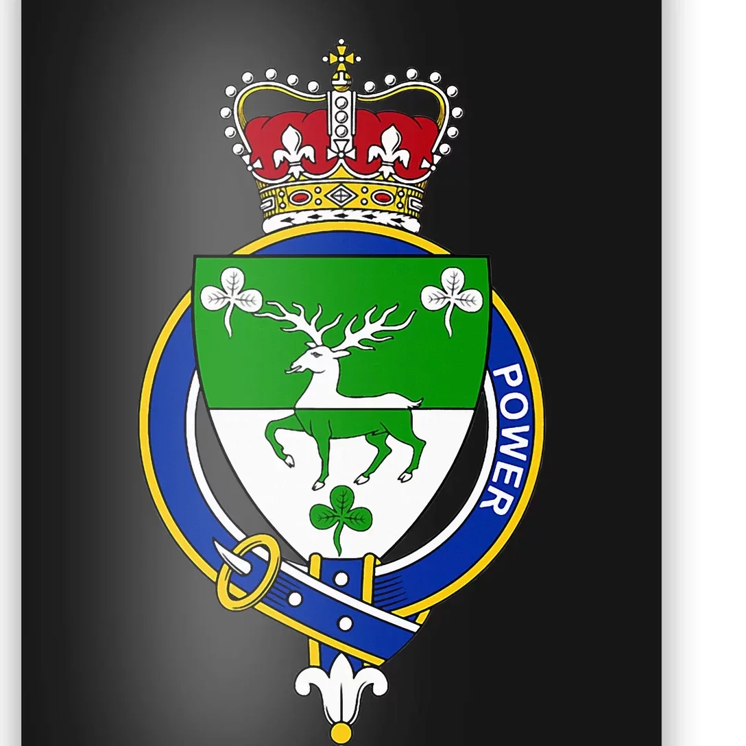 Power Coat Of Arms Family Crest Poster