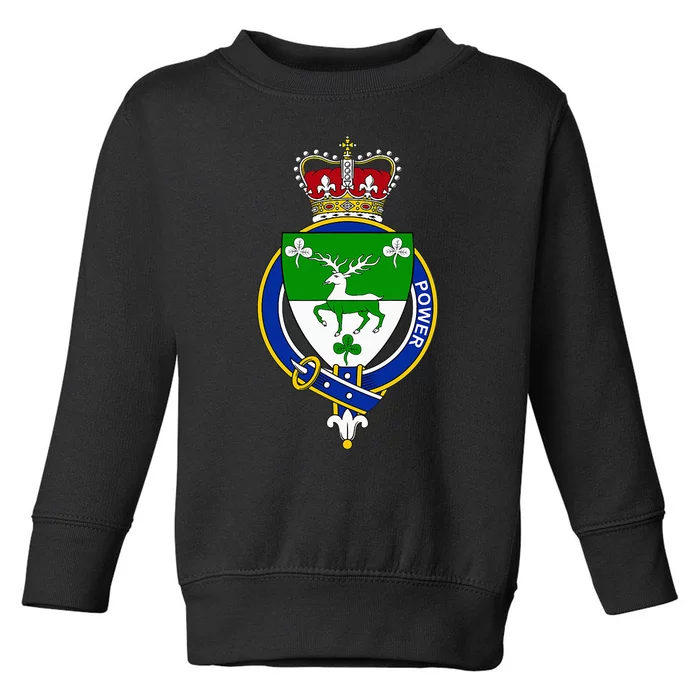 Power Coat Of Arms Family Crest Toddler Sweatshirt