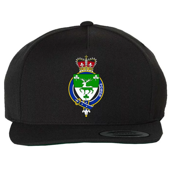 Power Coat Of Arms Family Crest Wool Snapback Cap