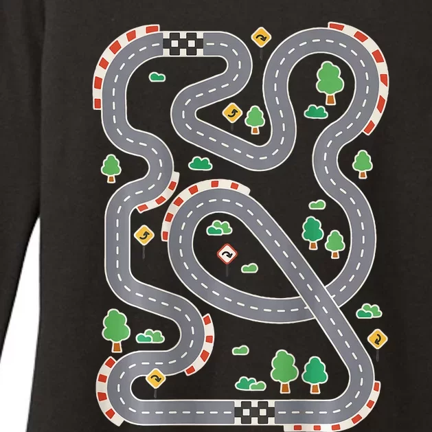 Play Cars On Daddys Back Race Track Back Massage For Dads Womens CVC Long Sleeve Shirt