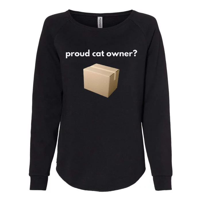 Proud Cat Owner Schrodingers Cat Funny Womens California Wash Sweatshirt