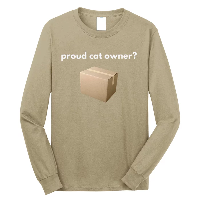 Proud Cat Owner Schrodingers Cat Funny Long Sleeve Shirt