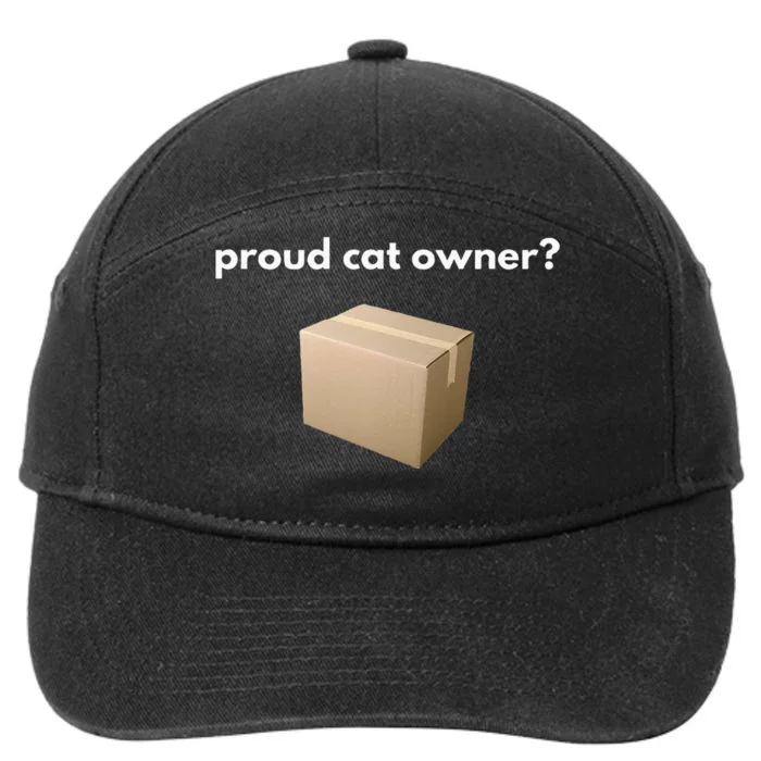 Proud Cat Owner Schrodingers Cat Funny 7-Panel Snapback Hat