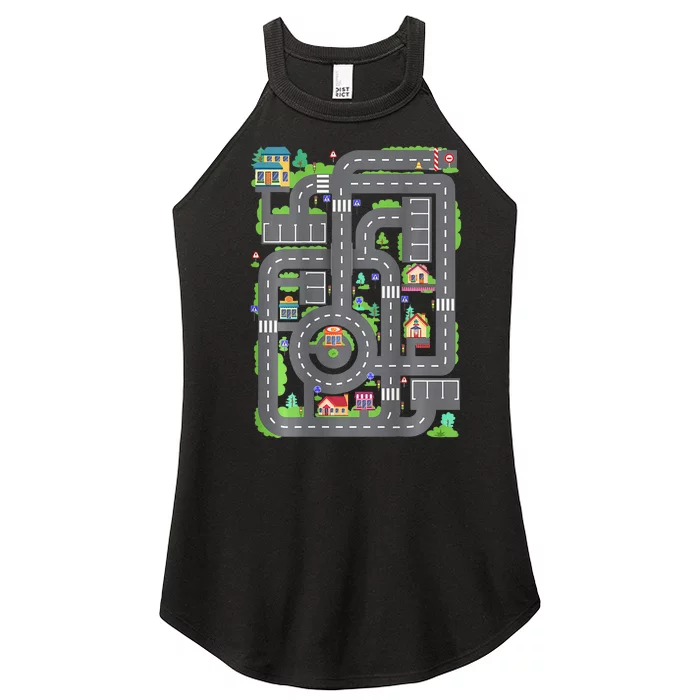 Play Cars On DadS Back Women’s Perfect Tri Rocker Tank