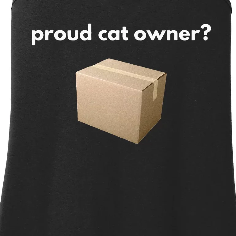 proud cat owner schrodingers cat funny Ladies Essential Tank